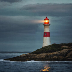 Leuchtturm am Meeresufer