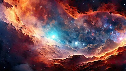 Hubble-Inspired Nebula: Ultra HD Artistry