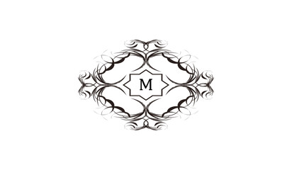 Luxury Rectangular Card  Alphabetical Logo