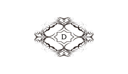 Luxury Rectangular Card  Alphabetical Logo