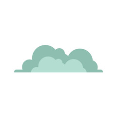 flat cloud drawn illustration