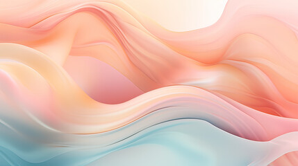 An aesthetic abstract background, incorporating soft hues, fluid shapes, and a sense of tranquility background Ai Generative