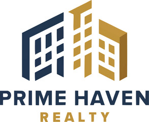 Fototapeta premium Free vector modern real estate logo template