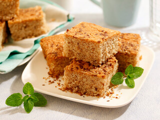 Wholemeal cake with seeds.