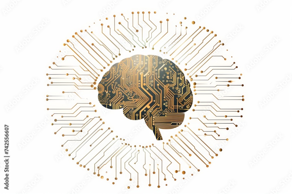 Poster ai brain chip big. artificial intelligence management mind nanomanipulators axon. semiconductor bipo