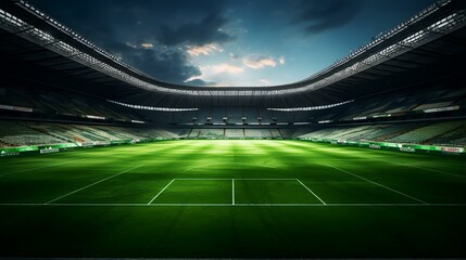 Soccer Stadium Lawn - Created with Generative AI

