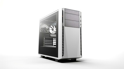 Modern PC Isolated on White Background - 3D Render

