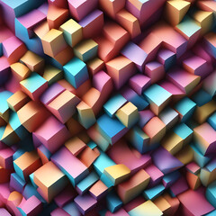 3d abstract background with cubes