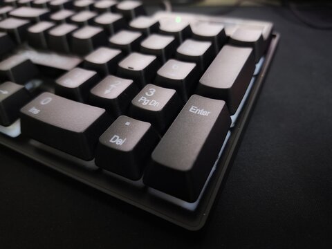 Photo of keyboard keypad, enter, numeric keypad