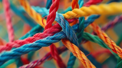 A maze of intertwined threads symbolizing the interconnectedness of all things