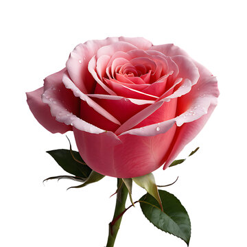 Rose image isolated on a transparent background PNG photo