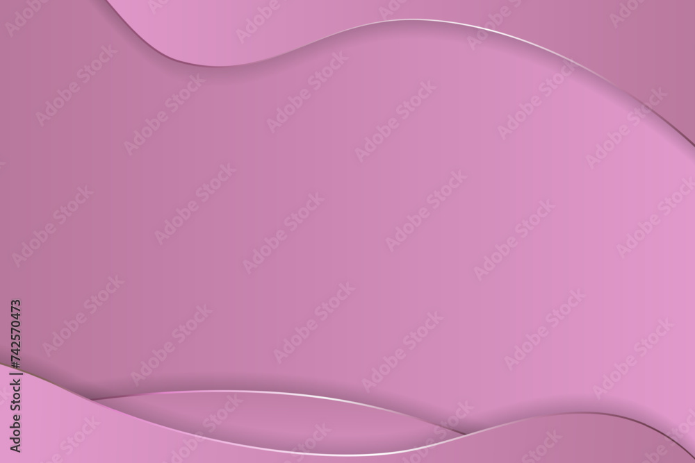 Aufkleber abstract pink gradient background with waves for design. smooth vector