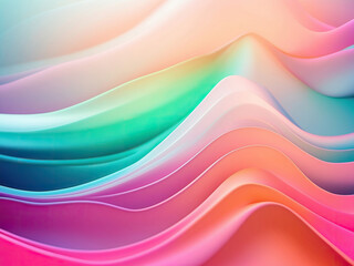 Abstract colorful design wave background texture generative AI