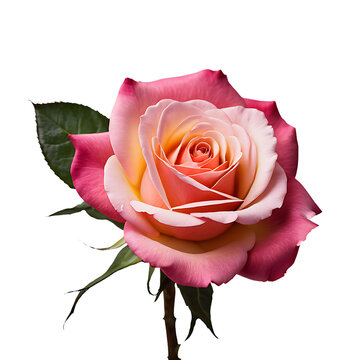 Rose image isolated on a transparent background PNG photo