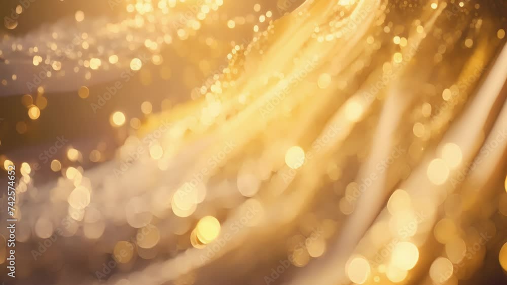 Aufkleber a gossamer veil of shimmering light hangs in the air casting a soft and mystical glow over everythin