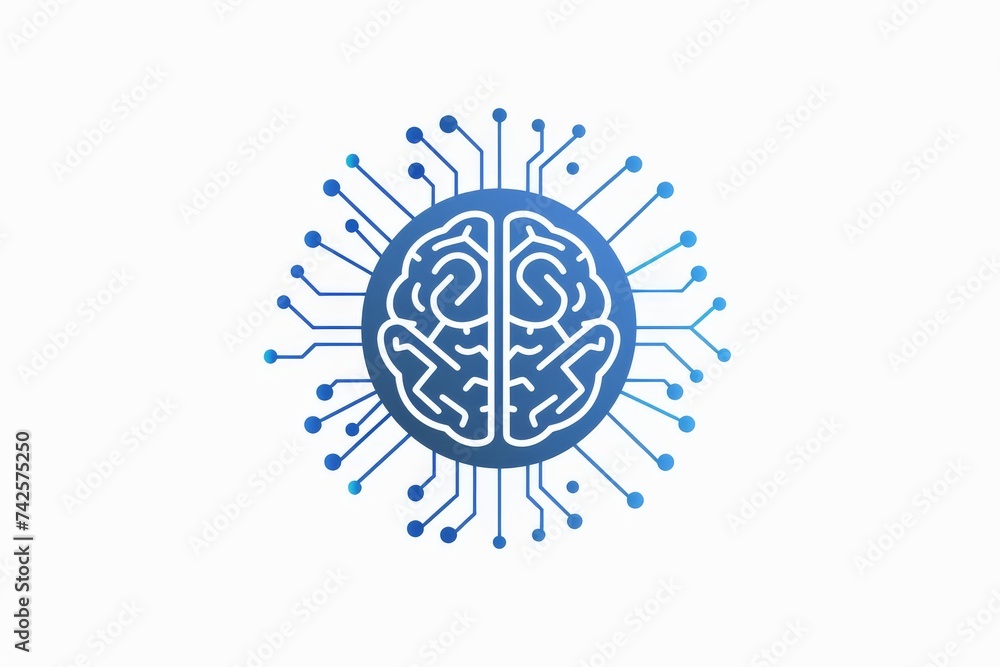 Poster ai brain chip dfm. artificial intelligence citizenship mind neurotransmitter function axon. semicond