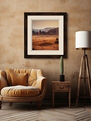 Vintage Film Noir Streets Desert Landscape Art - Vintage Art Print for Rustic Wall Decor