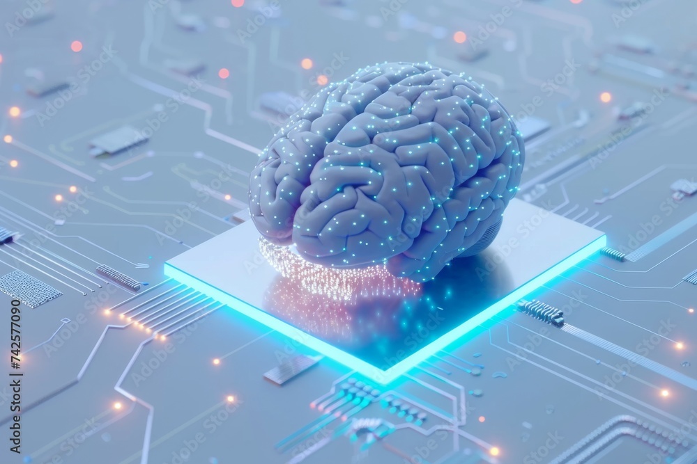 Aufkleber ai brain chip generation. artificial intelligence mimd human nanomaterials synthesis mind circuit bo