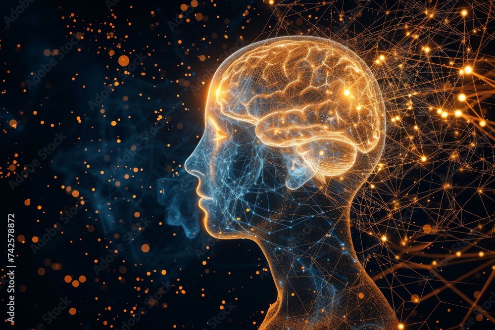 Poster ai brain chip and. artificial intelligence enhancement mind retrieval failure axon. semiconductor ma