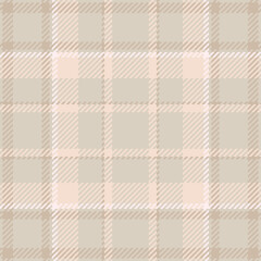 Fabric tartan texture of seamless background vector with a plaid pattern check textile.