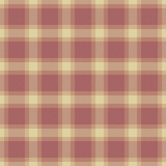 Asymmetric tartan vector seamless, bedding textile fabric check. Discount background texture plaid pattern in red and orange colors.
