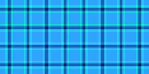 Old vector plaid textile, many background pattern texture. Stitch seamless fabric check tartan in cyan and blue colors.