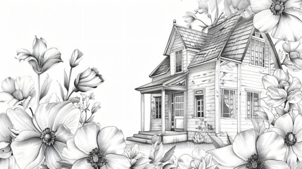 House architecture sketch