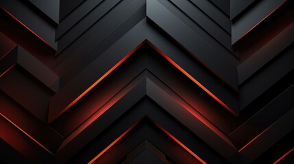 Black dark abstract background. Geometric shape. Line angle triangle stripe polygon. Color gradient
