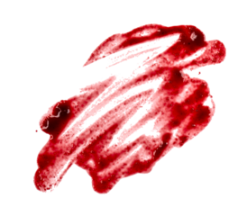 Sweet red berry jam, sauce as abstract smear stain isolated on white, transparent background, PNG..