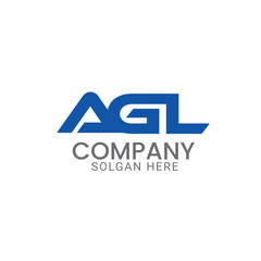 Professional and modern AGL lettermark vector logo design template for construction, property management, real estate, agency, company or business.