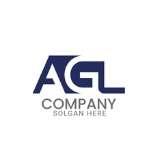 Professional and modern AGL lettermark vector logo design template for construction, property management, real estate, agency, company or business.