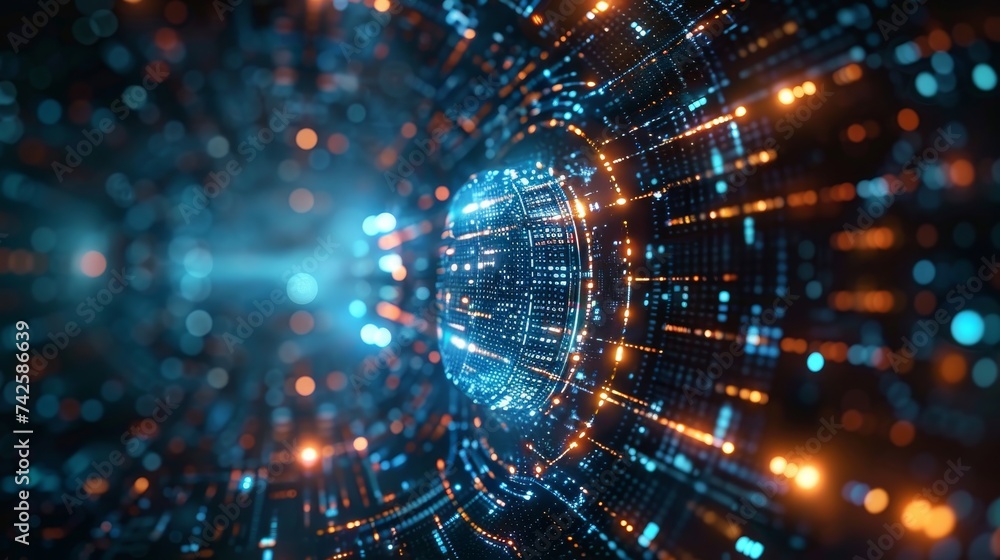 Poster step into the world of cybersecurity, where encryption technologies evolve to outpace cyber threats 