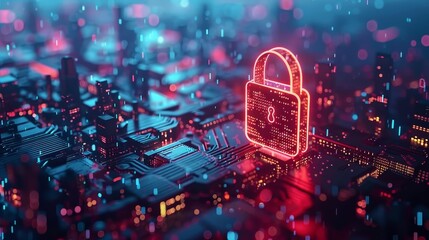 Step into the future of cybersecurity, where blockchain and cloud security innovations redefine digital safety protocols - obrazy, fototapety, plakaty