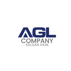 Professional and modern AGL lettermark vector logo design template for construction, property management, real estate, agency, company or business.