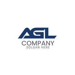 Professional and modern AGL lettermark vector logo design template for construction, property management, real estate, agency, company or business.