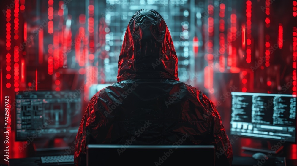 Poster unveil the complexities of cybersecurity strategies combating malware and viruses, where innovation 