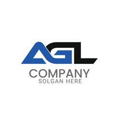 Professional and modern AGL lettermark vector logo design template for construction, property management, real estate, agency, company or business.