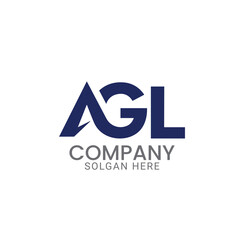 Professional and modern AGL lettermark vector logo design template for construction, property management, real estate, agency, company or business.