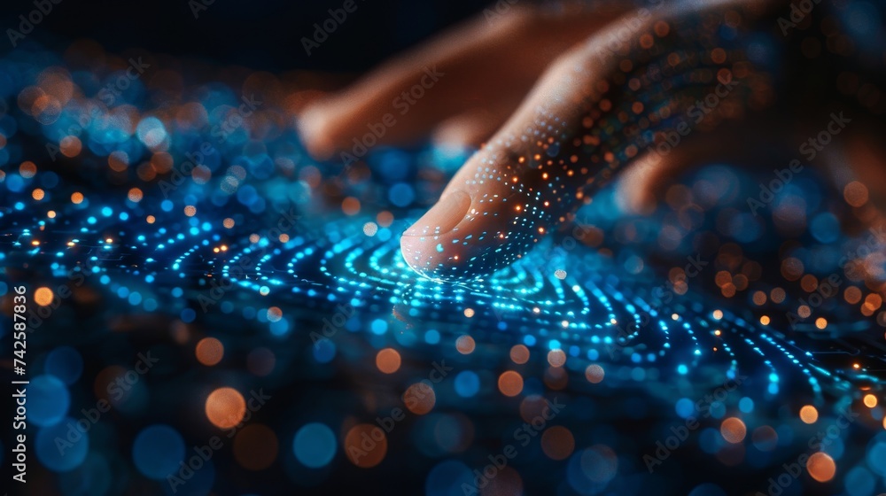 Aufkleber explore the intersection of technology and innovation with cybersecurity, focusing on advanced biome
