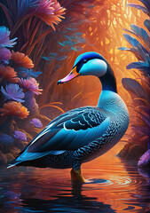 Ente im Wunderland
