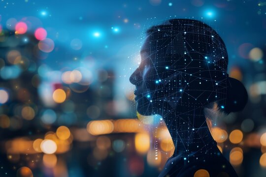AI Brain Chip imaging. Artificial Intelligence neurosynaptic mind visual effects axon. Semiconductor brain tumor awareness circuit board neurotechnology opportunities