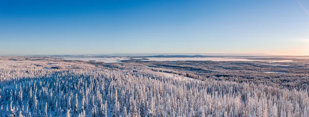 Foto auf Alu-Dibond landscape with snow © Artem