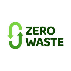 Zero waste labels. Green eco friendly label
