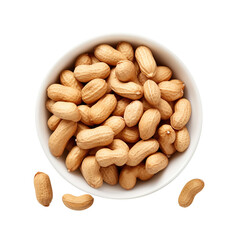 peanuts, isolated on transparent background, png, Clipping Path