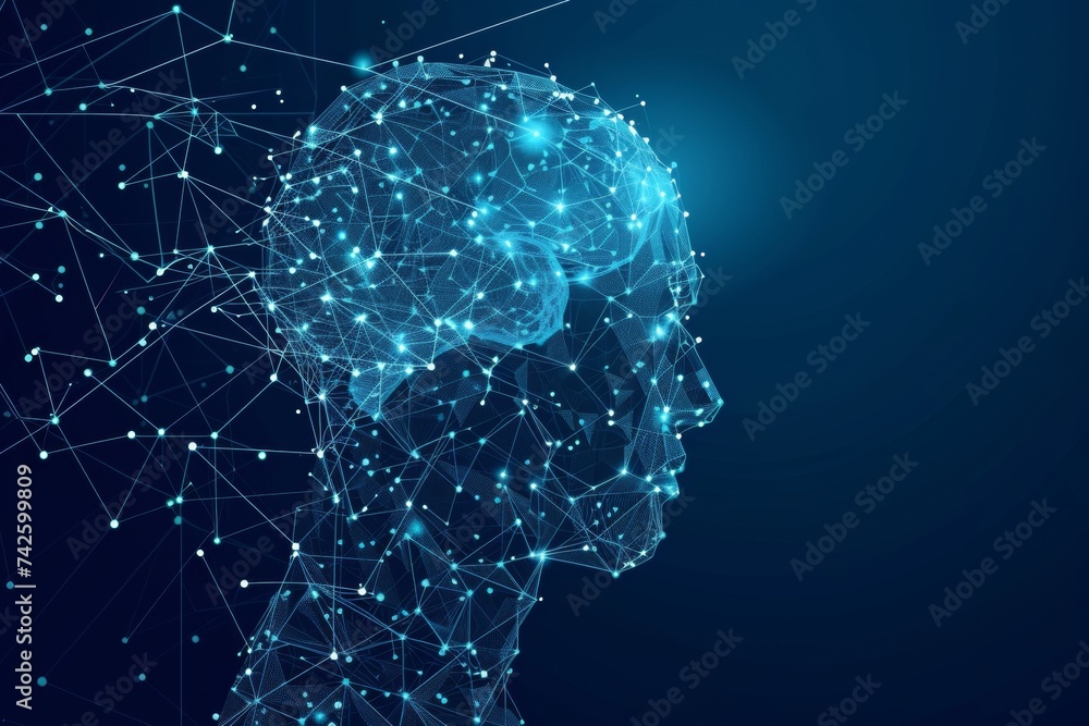 Poster ai brain chip peach. artificial intelligence sustainable mind brainpower boosting supplements axon. 