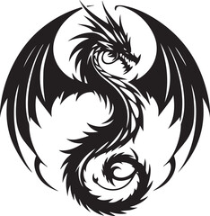 Dragon Tattoo Vector Design