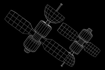 Space station communications satellite.