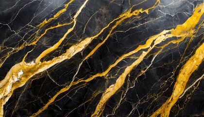 grunge texture background black marble background with yellow veins