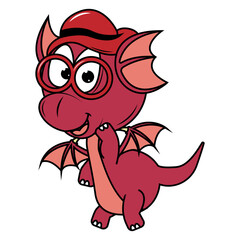cute dragon animal cartoon