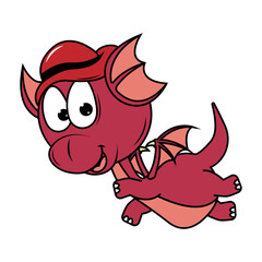 cute dragon animal cartoon